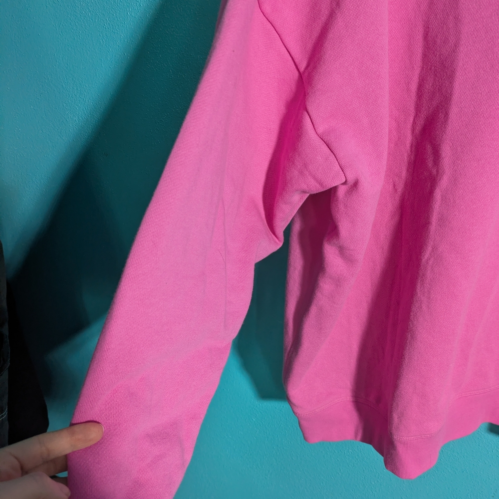 PINK Victoria's Secret Fleece Crewneck Sweatshirt - Bright Pink - Picture 6 of 8